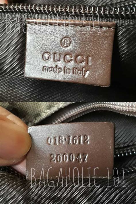 real gucci serial number check|authentic Gucci serial number.